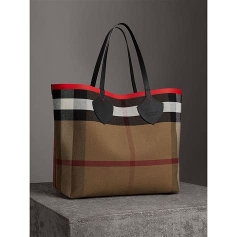 burberry giant tote|extra large burberry tote bag.